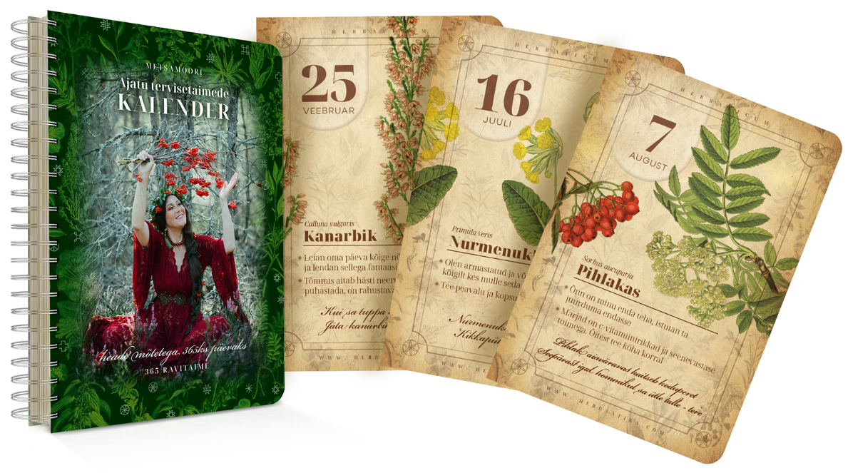 Kalenderraamat „Ajatu tervisetaimede kalender”